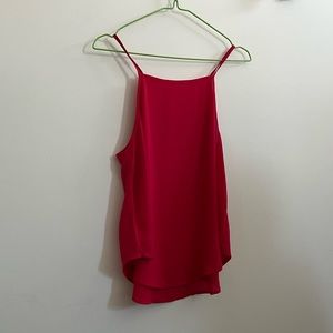 Red-pinkish shirt spaghetti strap light weight
